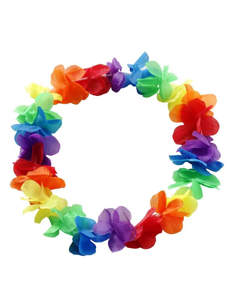 Rainbow Hawaii Flower Wreath