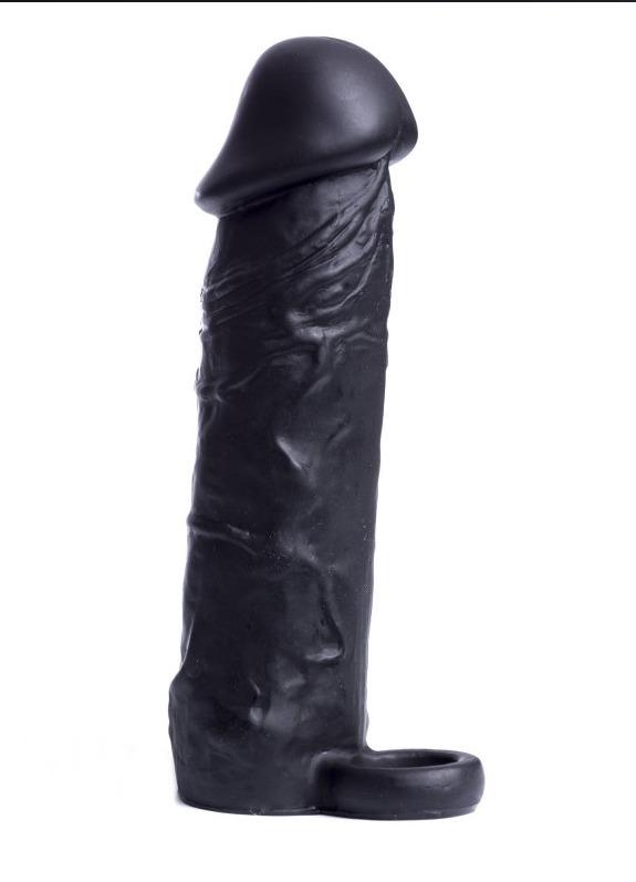 RudeRider Penis Sleeve Cock Extender, 16,5 cm, Black