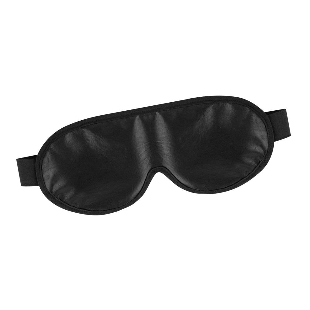 JoyDivision Soft-Leather-Bond-X Eye Mask, Leather, Black
