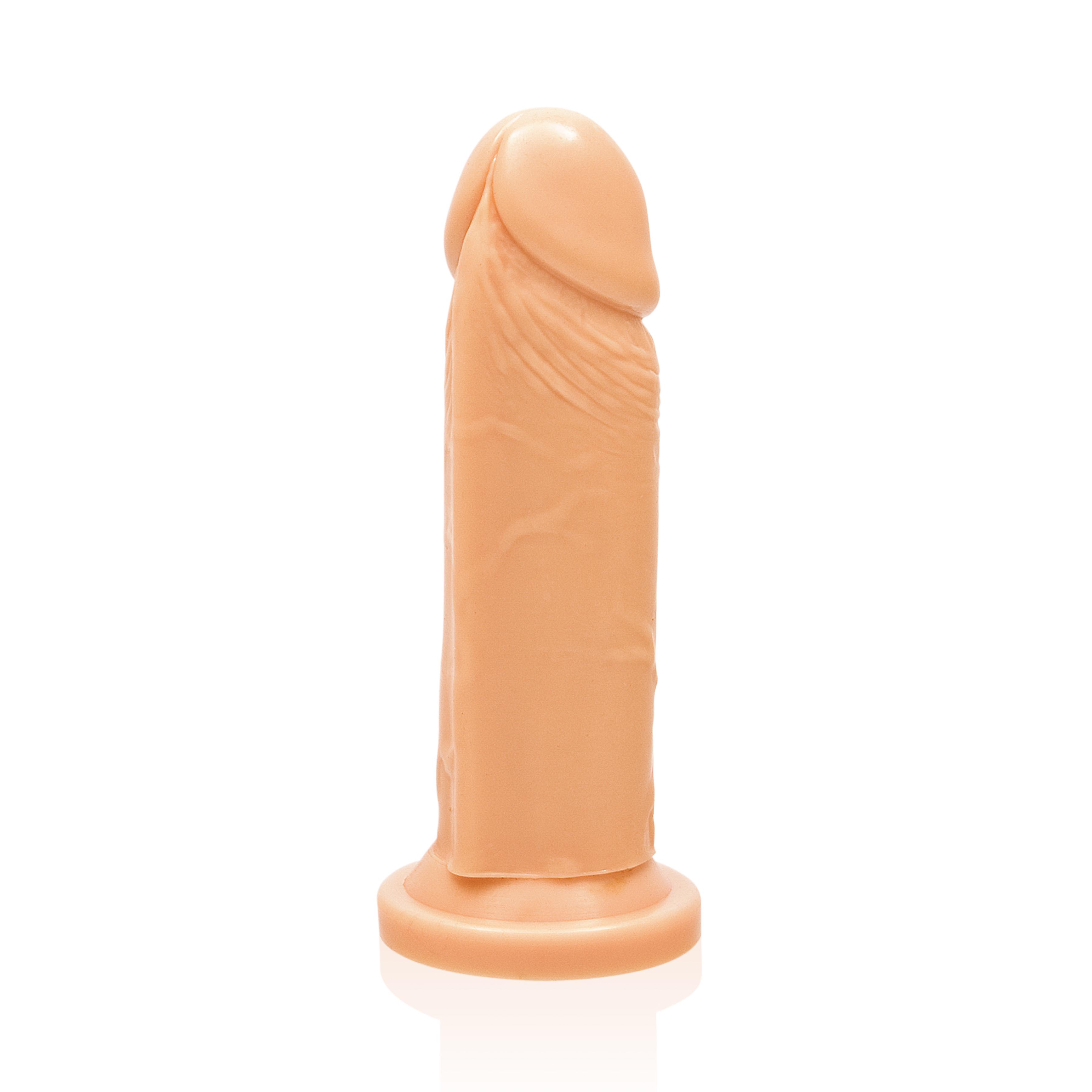 SI IGNITE Cock Dong with Suction, Vinyl, Flesh, 15 cm (6 in), ¯ 4,4 cm (1,7 in)