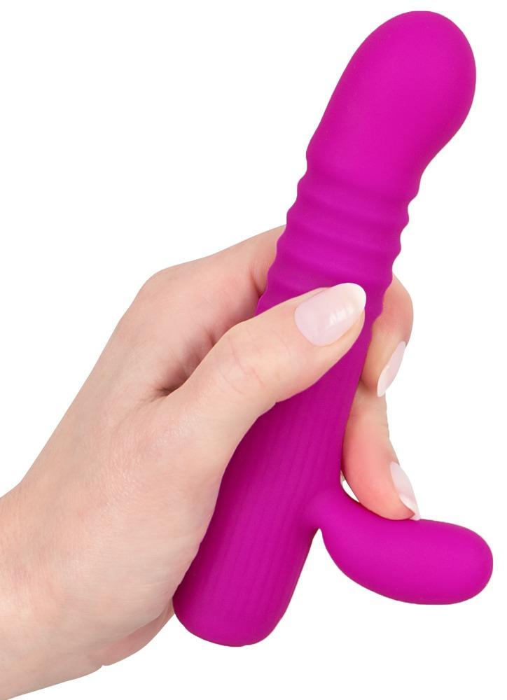 XOUXOU Thrusting Rabbit Vibrator, 16 cm, Purple