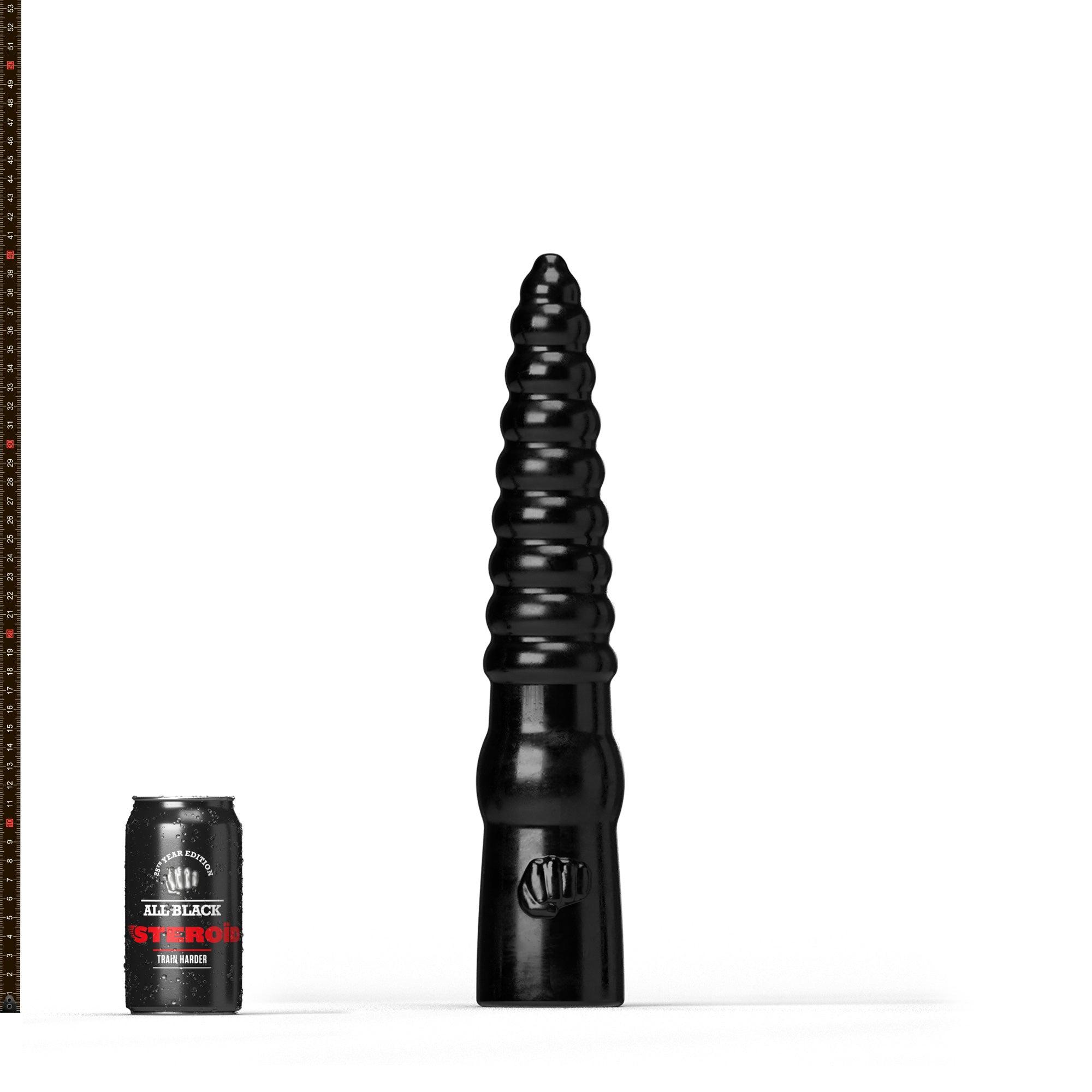 All Black Steroid The Home Run Dildo, 40 cm